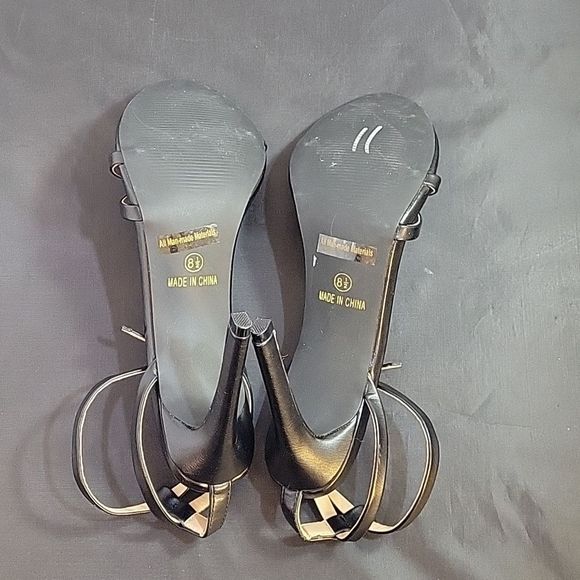BRAND NEW GLAZE DOUBLE STRAP HIGH HEEL STILETTOS SANDAL - Picture 14 of 14